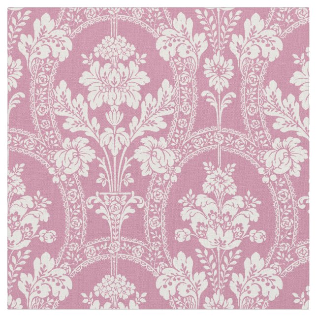 Tecido Padrão Floral Victorian Era Damask (Detalhe)