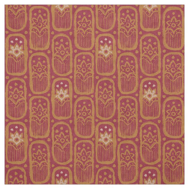 Tecido Padrão floral vintage em estilo indiano. (Modelo)