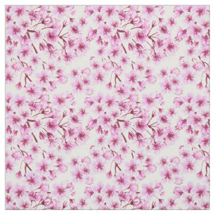 Tecido Padrão florescente de cereja