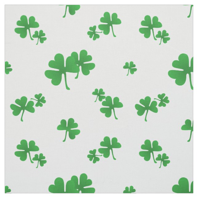 Tecido Padrão Fofo de Trevo Irlandês (Modelo)