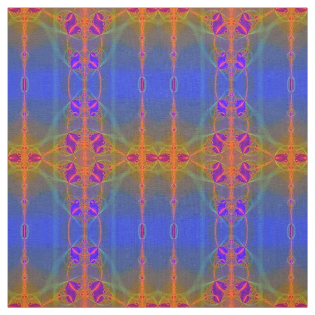 Tecido Padrão Fractal de Abstrato Geométrico Moderno (Modelo)