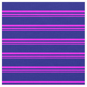 Tecido Padrão Fuchsia e Blue Stripes
