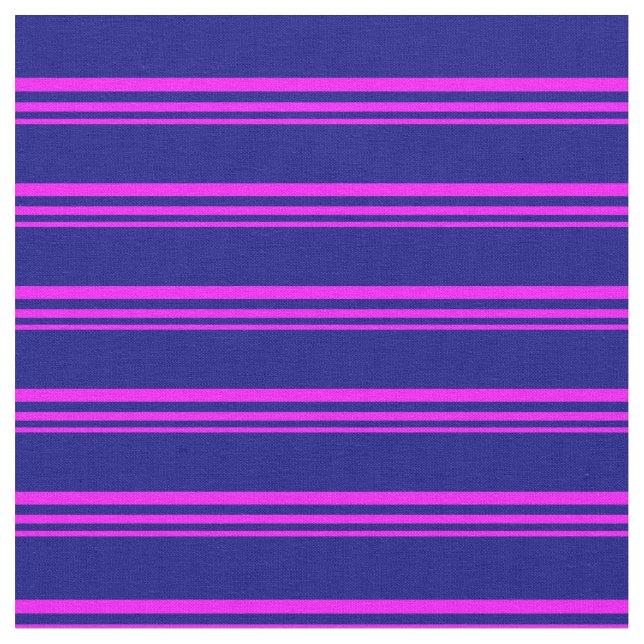 Tecido Padrão Fuchsia e Blue Stripes (Detalhe)