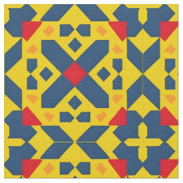 Tecido Padrão Geométrico Abstrato
