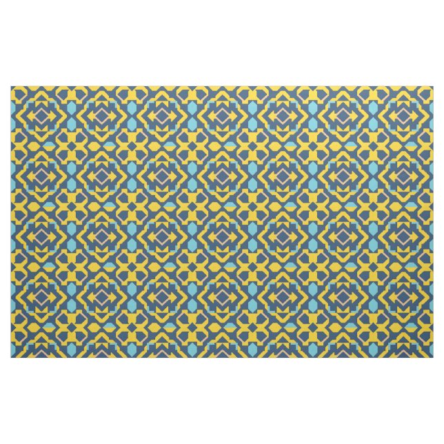 Tecido Padrão Geométrico Abstrato (Fat Quarter)