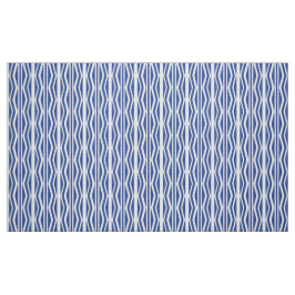 Tecido Padrão Geométrico abstrato Azul Branco