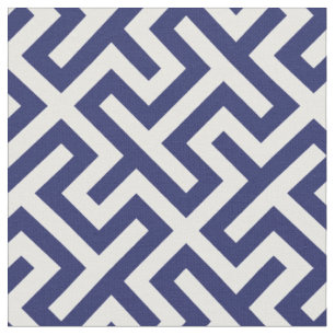 Tecido Padrão geométrico abstrato azul do marinho chic