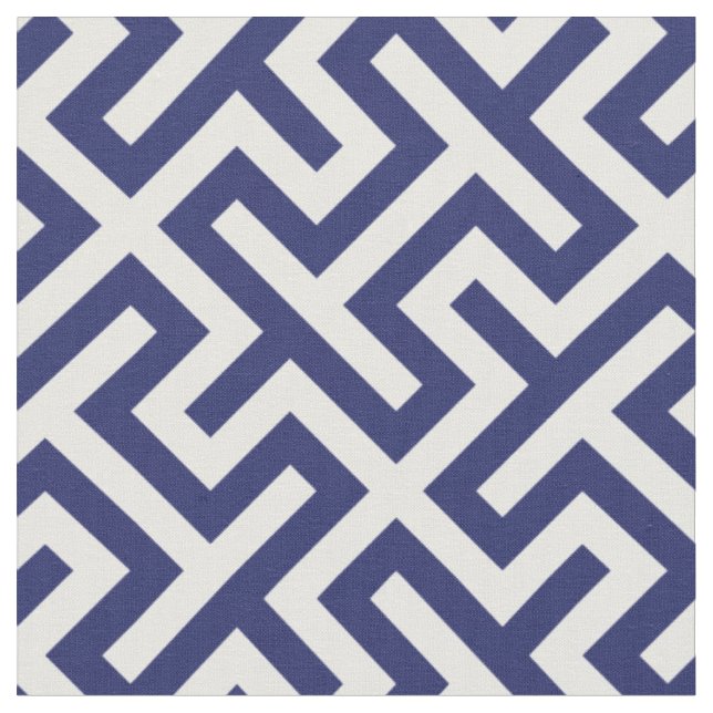 Tecido Padrão geométrico abstrato azul do marinho chic (Detalhe)