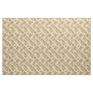 Tecido Padrão Geométrico Abstrato Dourado com Metallic
