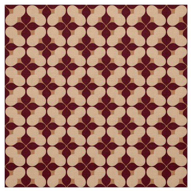 Tecido Padrão Geométrico Abstrato Retro Sem Costura (Modelo)