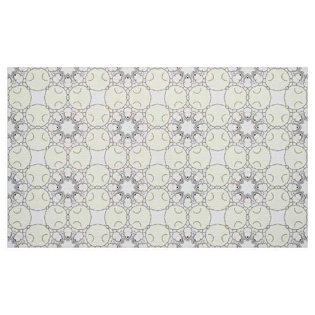 Tecido Padrão geométrico cinza e lavanda  (Fat Quarter)