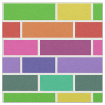 Padrão Geométrico Colorido de Brick Moderno
