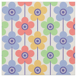 Tecido Padrão Geométrico da Flor do Cotovelo-Arco-Íris