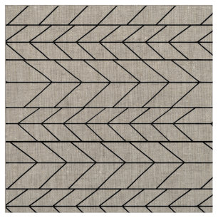 Tecido Padrão geométrico de abstrato preto e qualquer