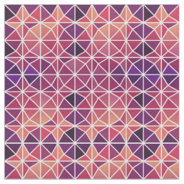 Tecido Padrão Geométrico de Azulejo Rosa