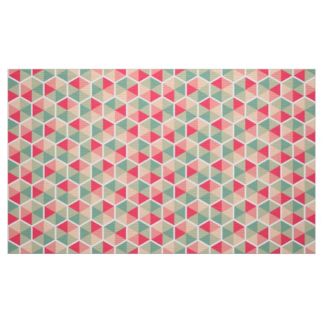 Tecido Padrão Geométrico de Cores Honeycomb 04 (Fat Quarter)