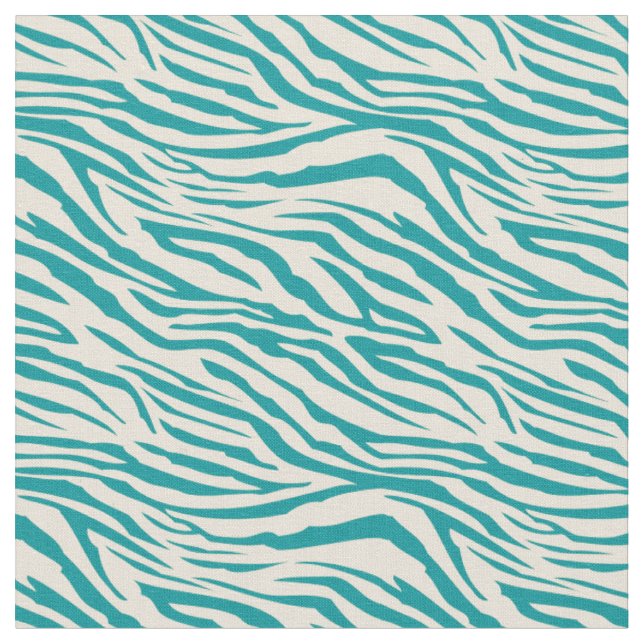 Tecido Padrão Geométrico de Zebra Verde Azul Sofisticado (Detalhe)