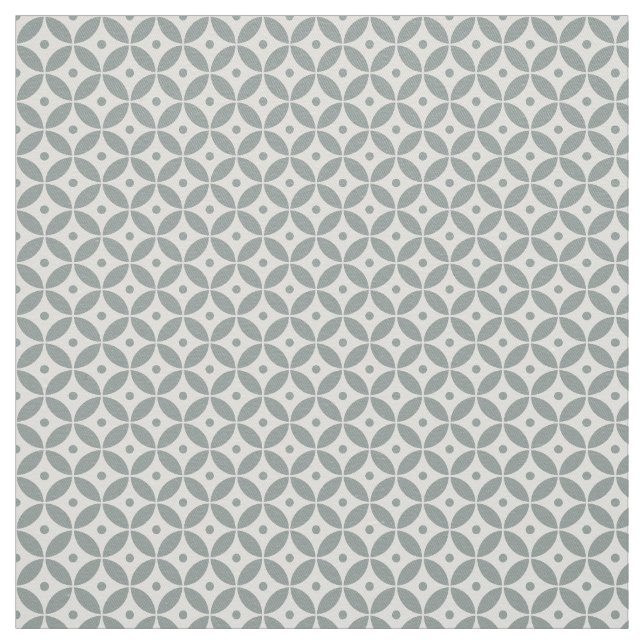 Tecido Padrão Geométrico do Estilo Verde da cinza (Modelo)