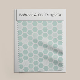 Tecido Padrão Geométrico do Hexágono do Mar // Qualquer C