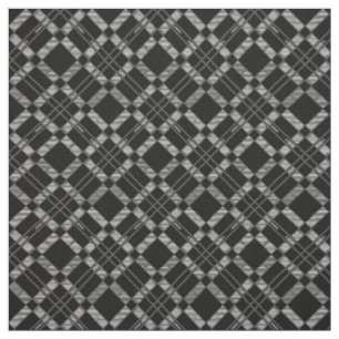 Tecido Padrão Geométrico Escuro Abstrato branco preto B