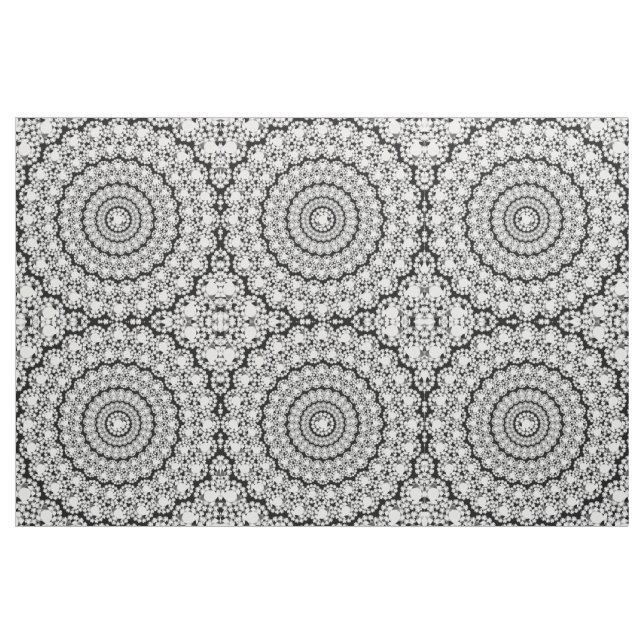 Tecido Padrão Geométrico Impressão de Ouros Brancos (Fat Quarter)