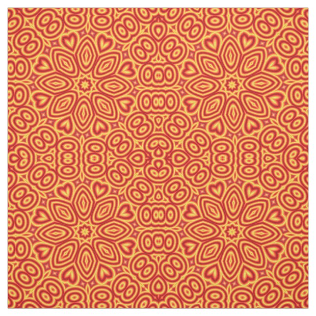 Tecido Padrão Geométrico Impressão do Círculo Amarelo Ver (Modelo)