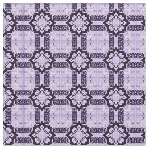 Tecido Padrão Geométrico Lavanda e Violeta