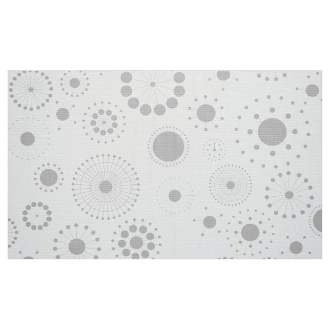 Tecido Padrão Geométrico Moderno das Cinzas e Brancas (Fat Quarter)