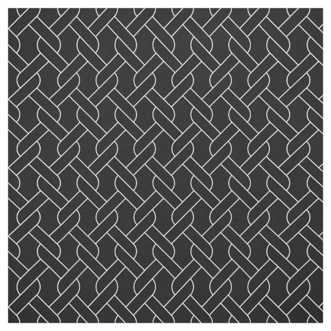 Tecido padrão geométrico preto e branco impressão moderno (Modelo)