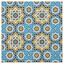 Padrão Geométrico Tradicional de Mosaico Marroquin