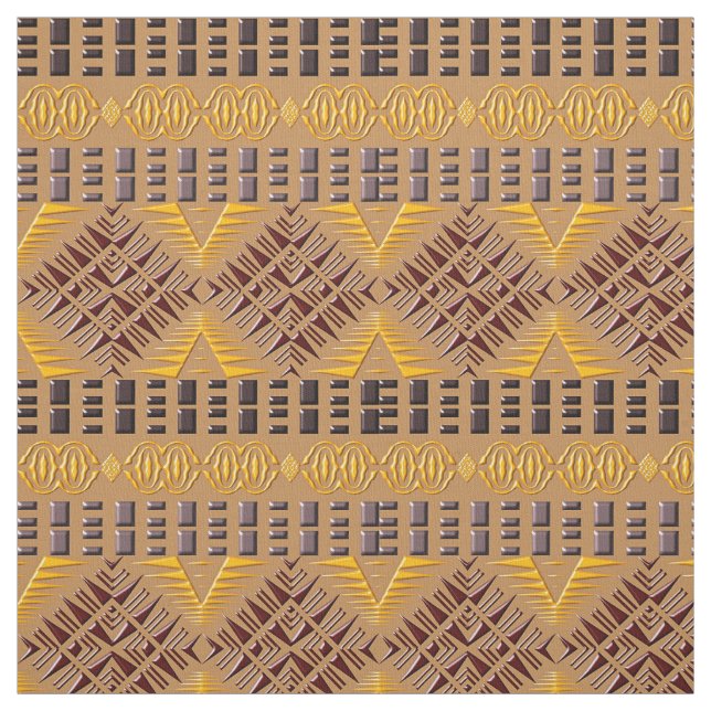 Tecido padrão geométrico tribal africano (Modelo)