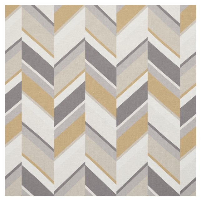 Tecido Padrão geométrico zigzag de cinzas neutras quic (Modelo)