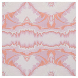 Tecido Padrão Intriciado Em Branco Rosa Manteiga Multicol