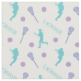 Tecido Padrão legal do jogador de lacrosse feminino