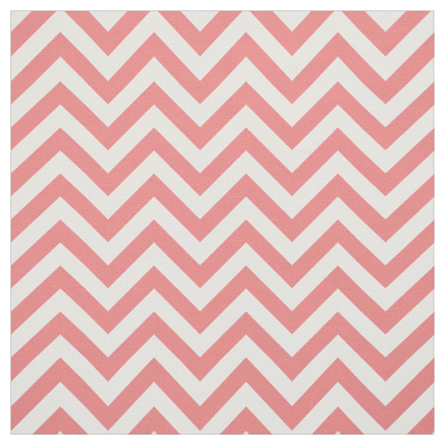 Tecido Padrão LG Chevron ZigZag Branco Leve Coral 12I (Modelo)