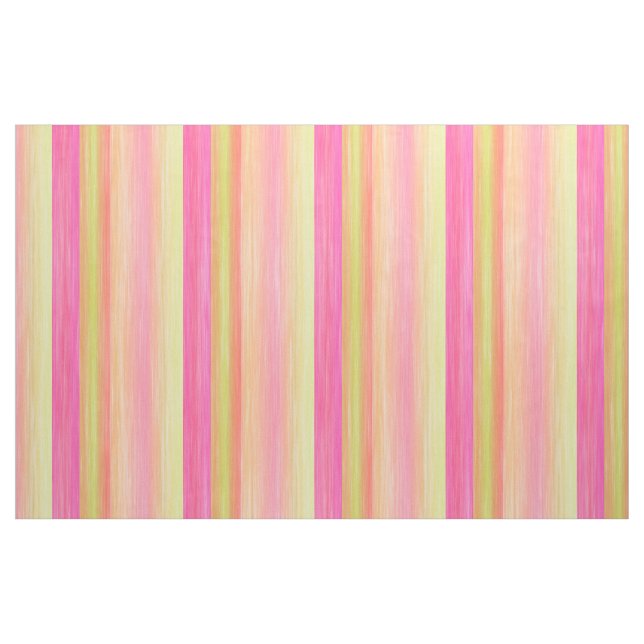 Tecido Padrão Limão Cor-de-rosa-claro Frisas vermelhas co (Fat Quarter)