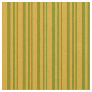 Tecido Padrão Linhas/Faixa Verde e Goldenrod