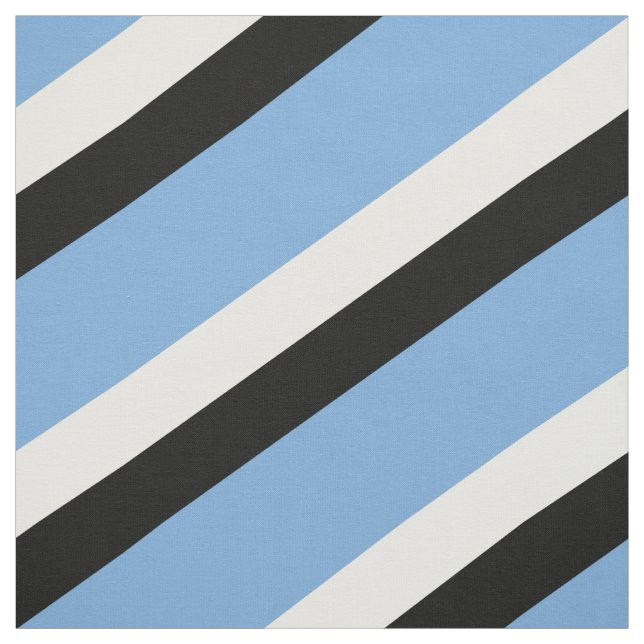 Tecido Padrão listrado azul, preto e branco (Modelo)