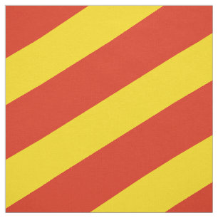 Tecido Padrão listrado vermelho e amarelo