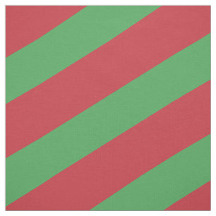 Tecido Padrão listrado vermelho e verde