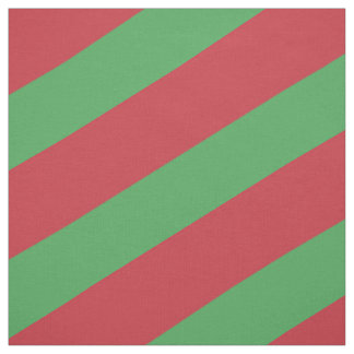Tecido Padrão listrado vermelho e verde