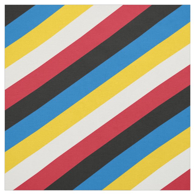Tecido Padrão listrado vermelho, preto, azul, amarelo e b (Modelo)