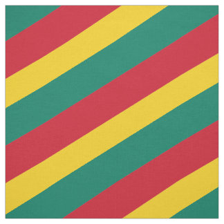 Tecido Padrão listrado vermelho, verde e amarelo