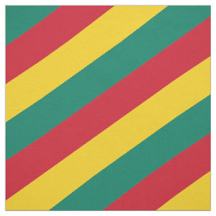 Tecido Padrão listrado vermelho, verde e amarelo