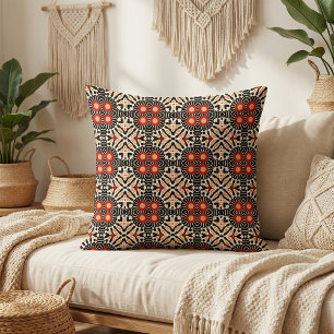 Tecido Padrão Mático Boêmico Árabe, Étnico Vibrante