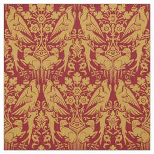 Tecido Padrão Medieval Hawk E Hound