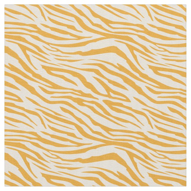 Tecido Padrão Moderno de Zebra-de-Marfim Amarela (Detalhe)