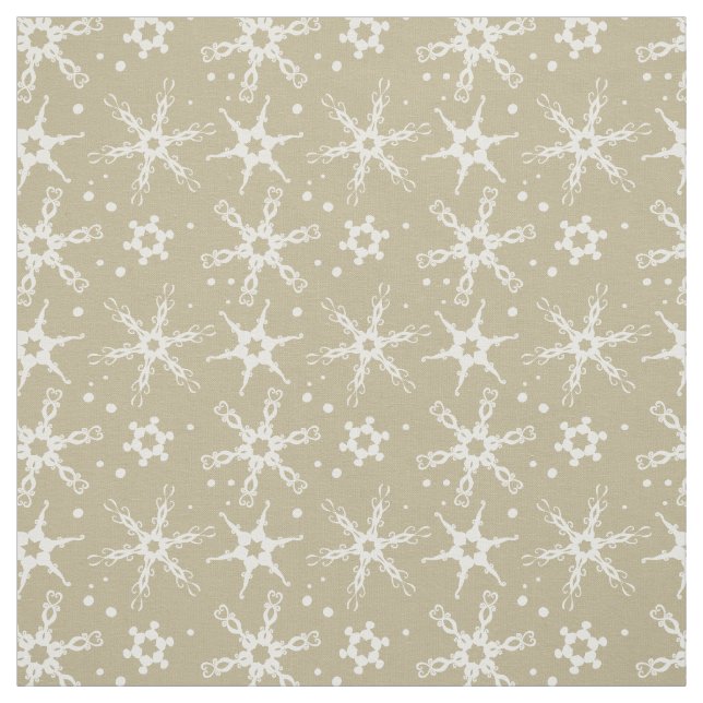 Tecido Padrão Moderno Snowflake (Modelo)