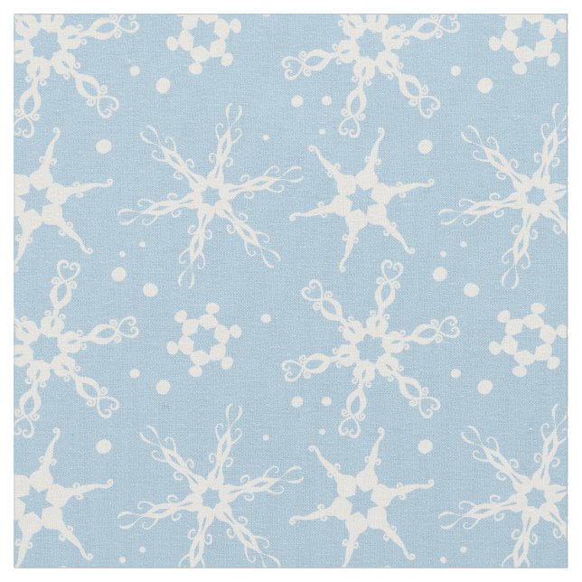 Tecido Padrão Moderno Snowflake (Detalhe)