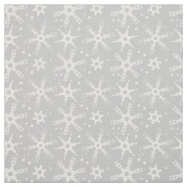 Tecido Padrão Moderno Snowflake